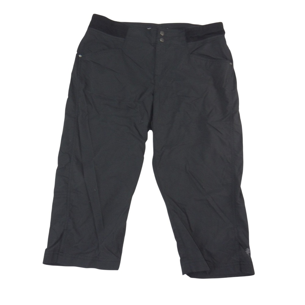Royal Robbins Trim Fit Charcoal Gray Capri Hiking Pants Womens 12 Outdoor Travel